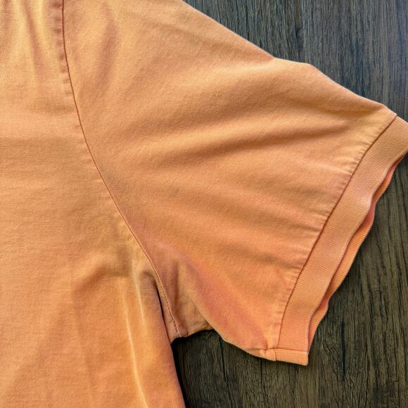 Lacoste Orange Polo Shirt Men’s Size 8 XL Logo Croc Cotton Classic - Picture 9 of 10